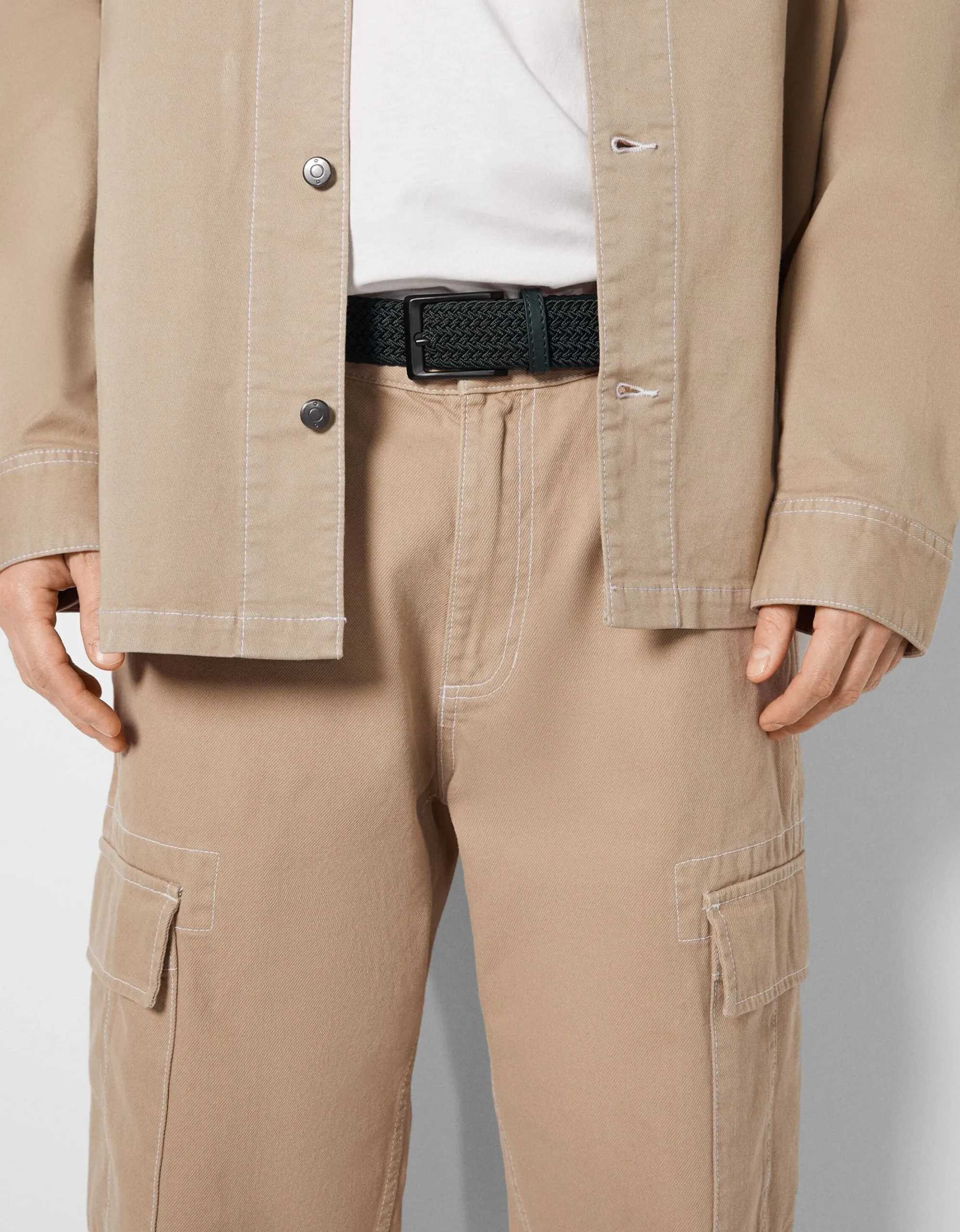 HOMME BERSHKA Tout voir*Ceinture tressée similicuir