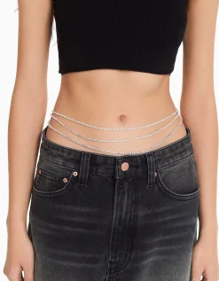 FEMME BERSHKA Ceintures*Chaîne de corps strass