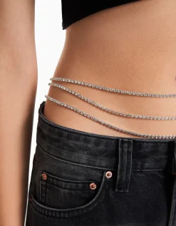 FEMME BERSHKA Ceintures*Chaîne de corps strass