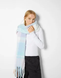 FEMME BERSHKA Join Life*Écharpe à carreaux