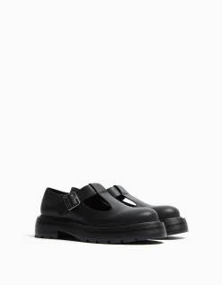 FEMME BERSHKA New*Chaussures plates type Mary Jane