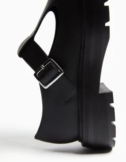 FEMME BERSHKA New*Chaussures plates type Mary Jane