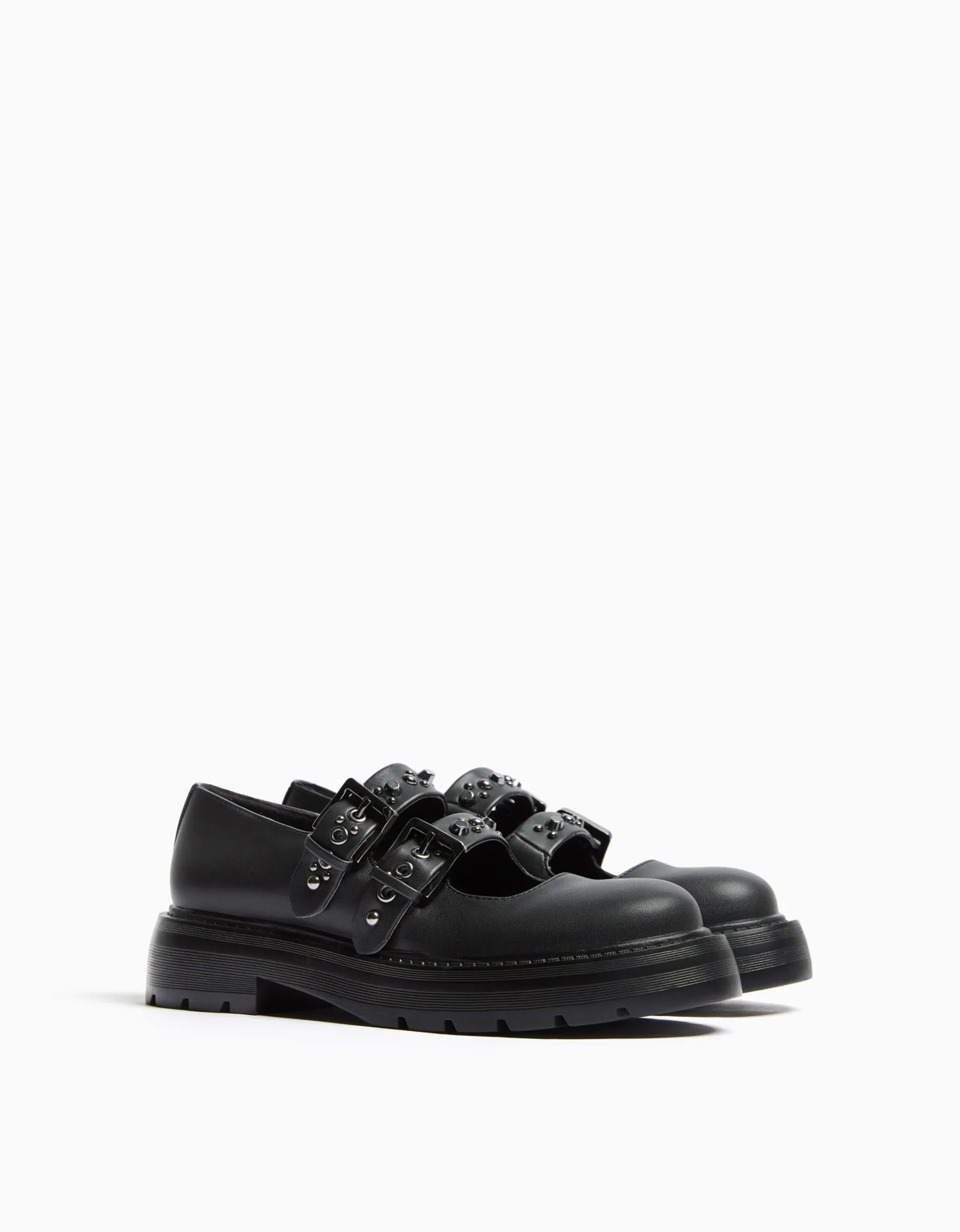 FEMME BERSHKA New*Chaussures plates type Mary Jane