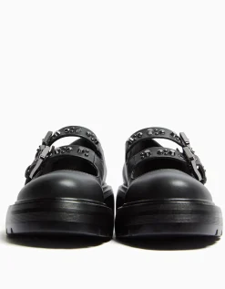 FEMME BERSHKA New*Chaussures plates type Mary Jane