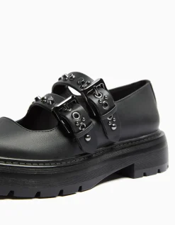 FEMME BERSHKA New*Chaussures plates type Mary Jane