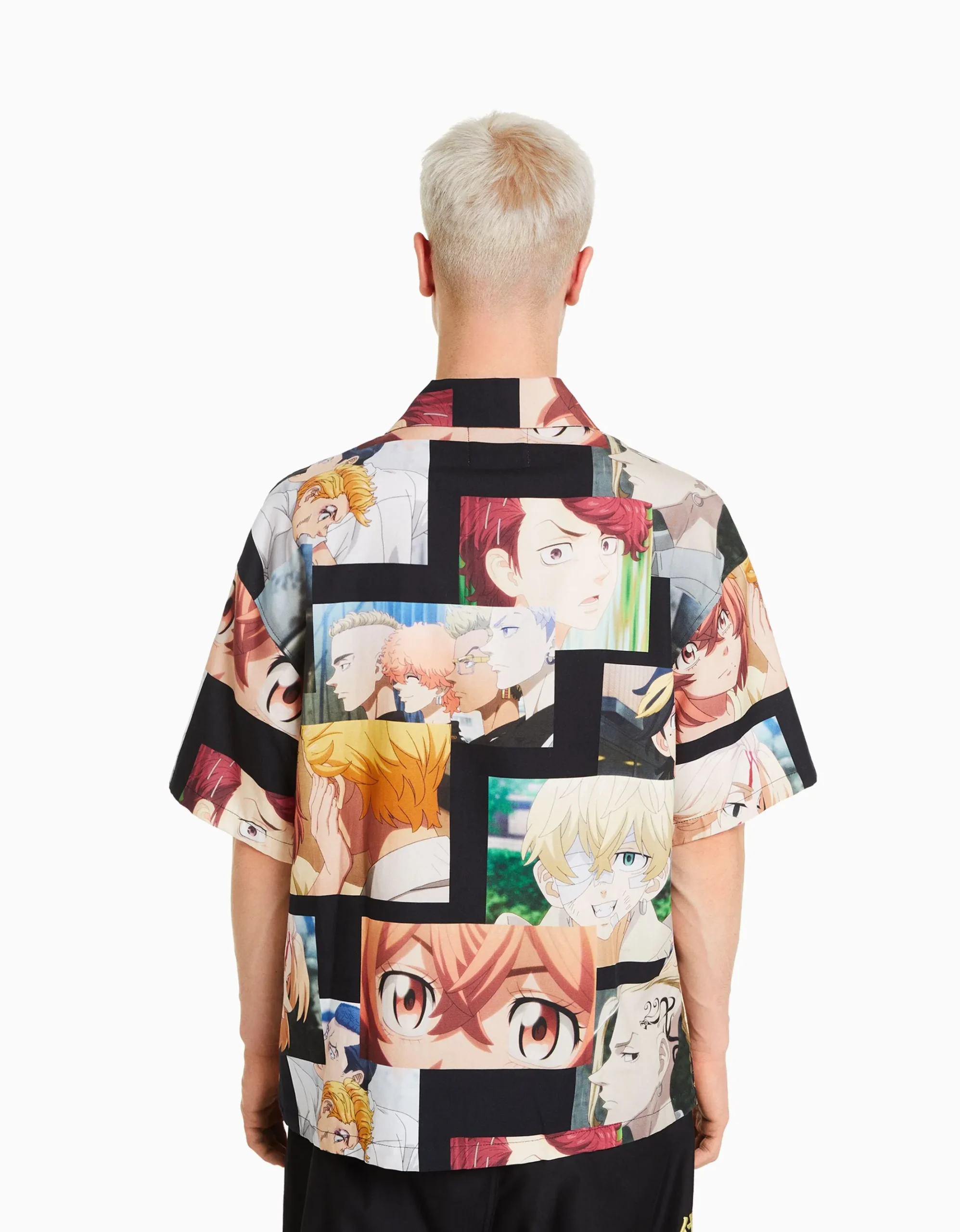 HOMME BERSHKA Collaborations®*Chemise manches courtes imprimé TOKYO REVENGERS