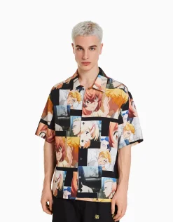 HOMME BERSHKA Tokyo Revengers*Chemise manches courtes imprimé TOKYO REVENGERS