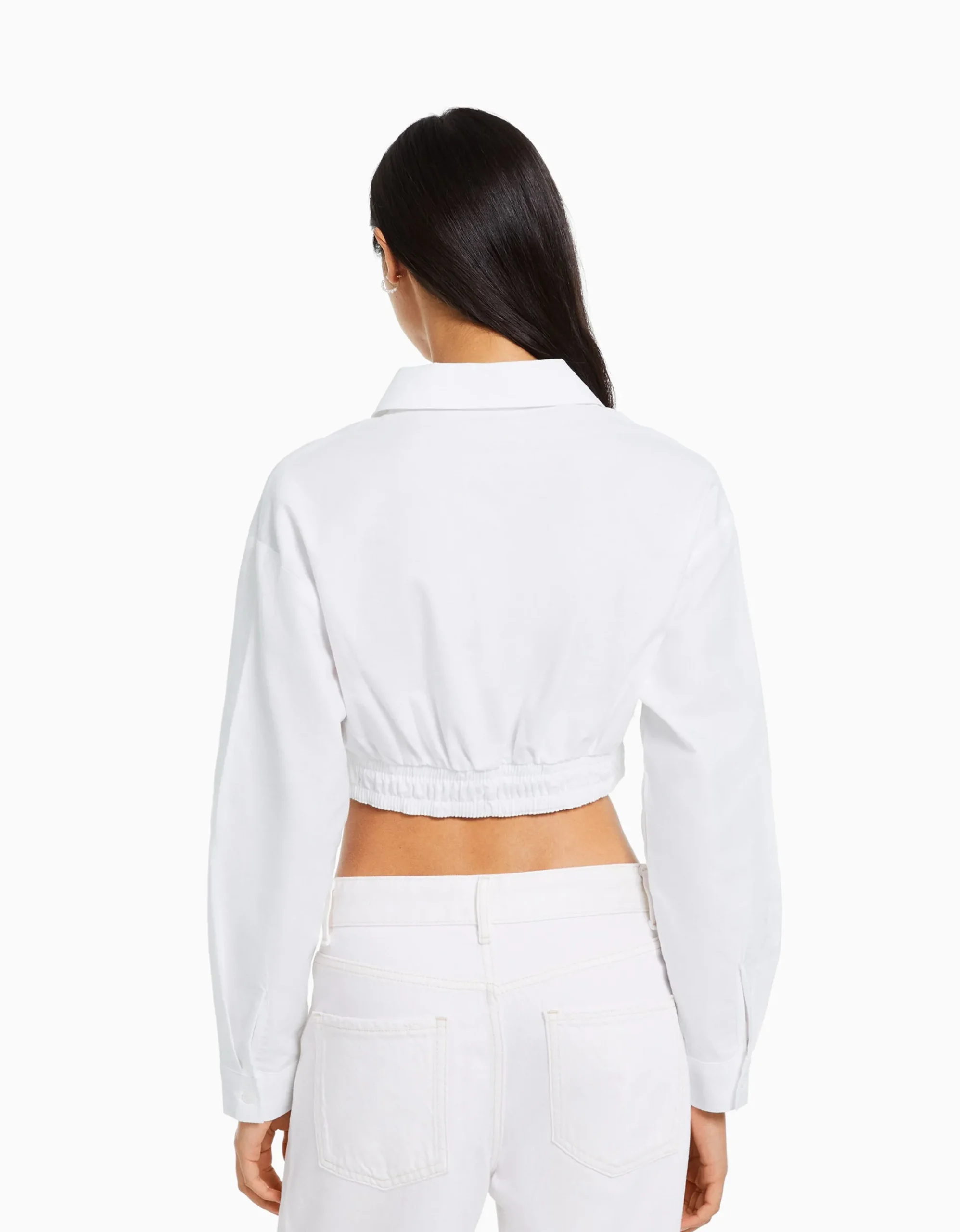 FEMME BERSHKA Vêtements*Chemise manches longues croisée devant