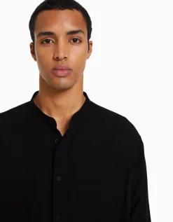 HOMME BERSHKA Chemises*Chemise manches longues lin