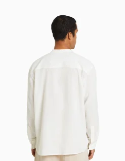 HOMME BERSHKA Chemises*Chemise manches longues lin