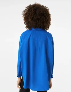 FEMME BERSHKA Chemises et blouses*Chemise manches longues overzise popeline