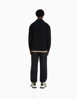 HOMME BERSHKA Chemises*Chemise manches longues technique parachute