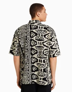 HOMME BERSHKA Chemises*Chemisette imprimée