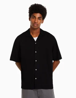 HOMME BERSHKA Chemises*Chemisette loose fit rustique