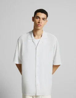 HOMME BERSHKA Chemises*Chemisette loose fit rustique