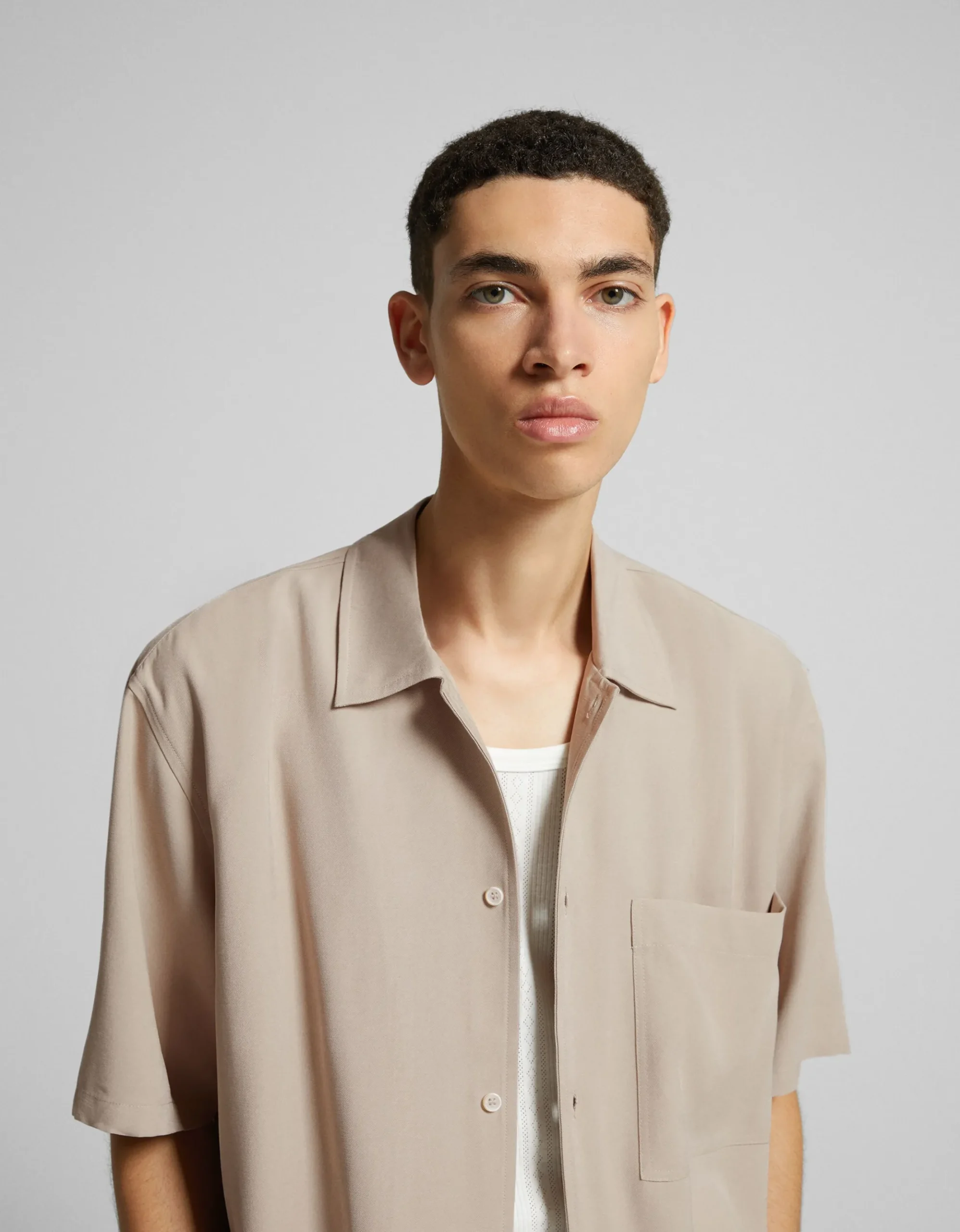 HOMME BERSHKA Chemises*Chemisette relaxed fit