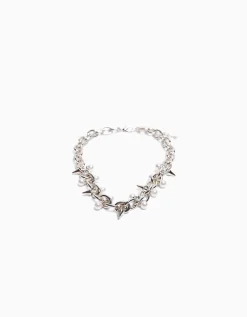 FEMME BERSHKA Tout voir*Collier pics perles fantaisie