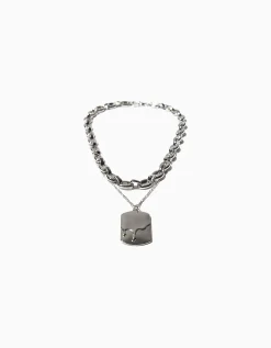 HOMME BERSHKA Tout voir*Collier plaque