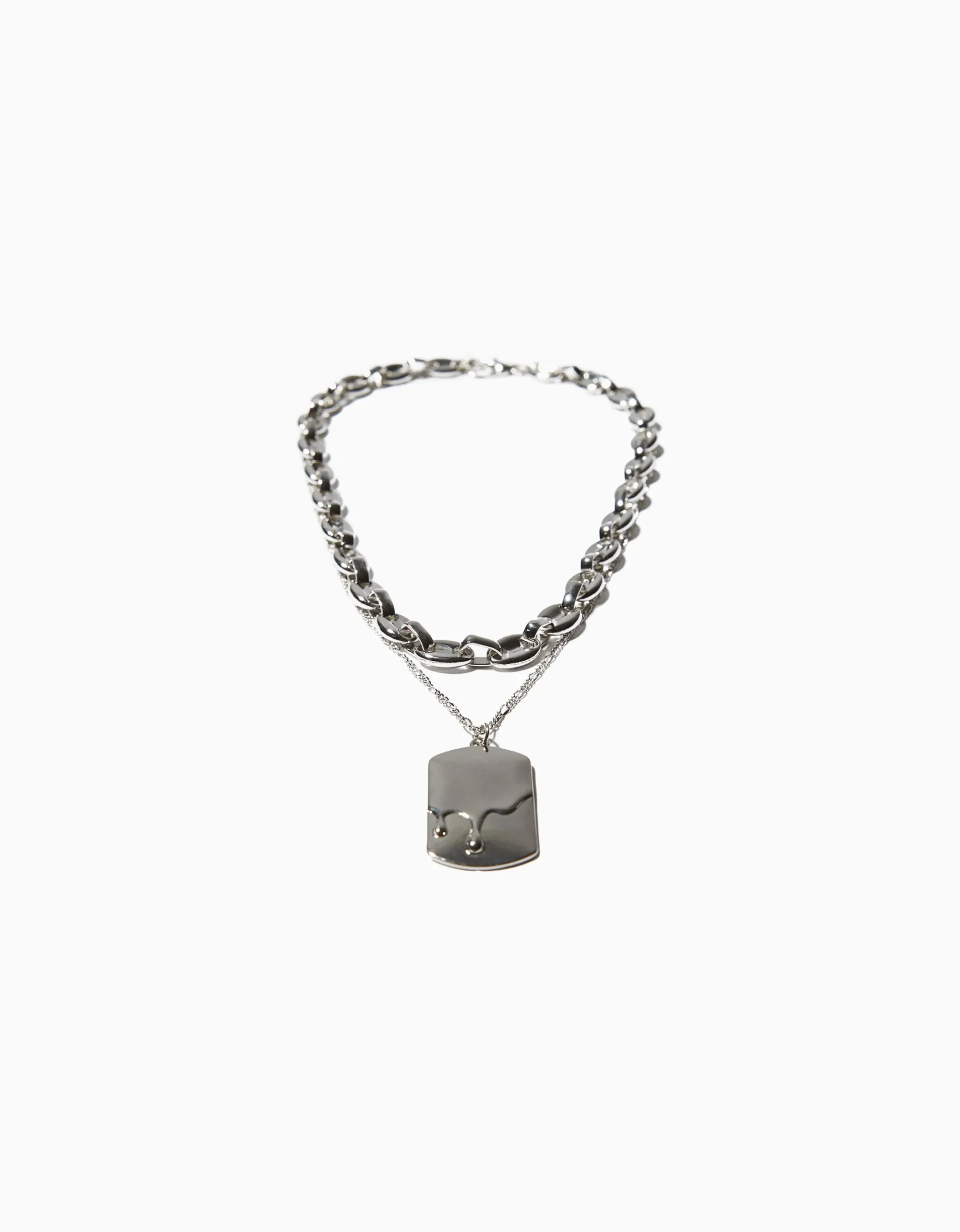 HOMME BERSHKA Tout voir*Collier plaque