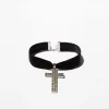 FEMME BERSHKA Party*Collier ras du cou croix strass