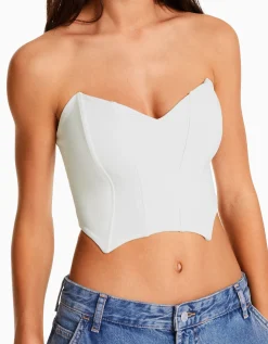 FEMME BERSHKA Vêtements*Corset cropped encolure en V