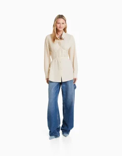 FEMME BERSHKA Ceintures*Corset dentelle