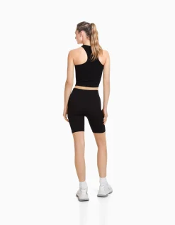 FEMME BERSHKA Pantalons*Cycliste seamless bord-côte