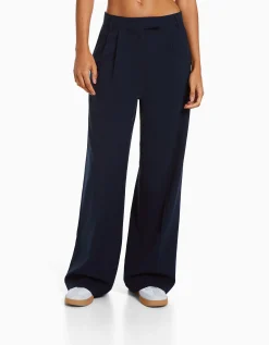 FEMME BERSHKA Pantalons*Dad fit - Pantalon tailoring wide leg
