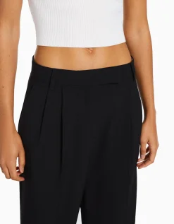 FEMME BERSHKA Pantalons*Dad fit - Pantalon tailoring wide leg