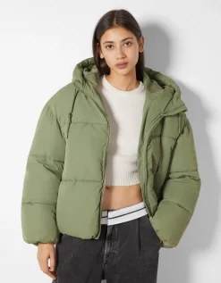 FEMME BERSHKA Vestes*Doudoune capuche oversize