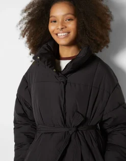 FEMME BERSHKA Trenchs et manteaux*Doudoune effet nylon ceinture