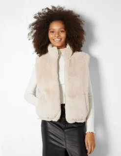 FEMME BERSHKA Vestes*Doudoune polaire sans manches réversible