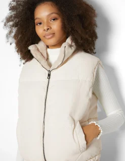 FEMME BERSHKA Vestes*Doudoune polaire sans manches réversible