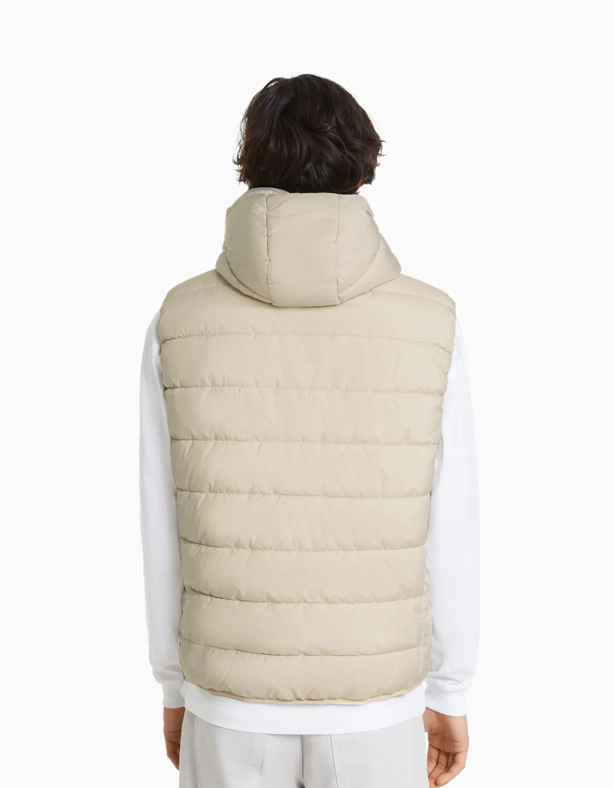 HOMME BERSHKA Blousons et manteaux*Doudoune sans manches capuche matelassée