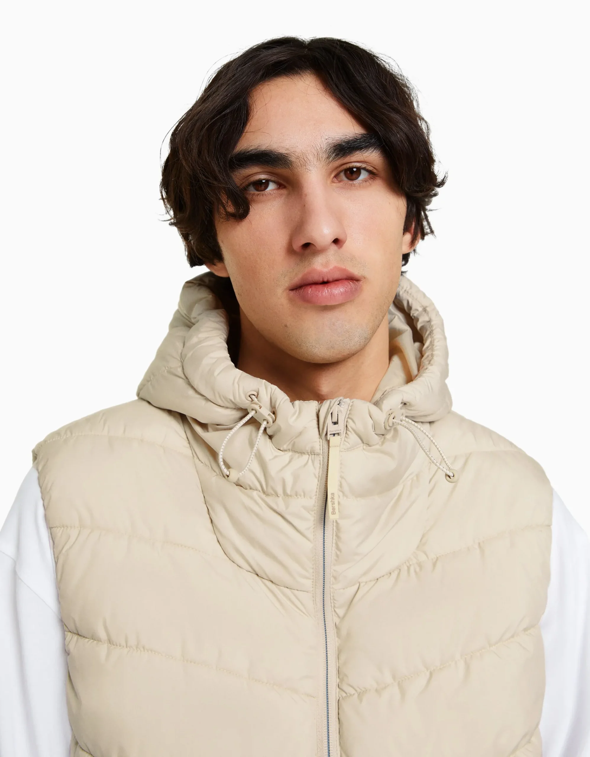 HOMME BERSHKA Blousons et manteaux*Doudoune sans manches capuche matelassée