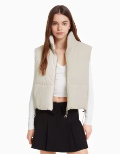 FEMME BERSHKA Vestes*Doudoune sans manches effet nylon doublure