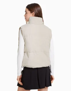 FEMME BERSHKA Vestes*Doudoune sans manches effet nylon doublure