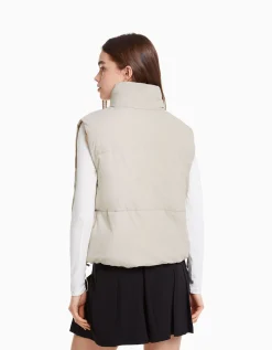 FEMME BERSHKA BSK Teen*Doudoune sans manches effet nylon doublure