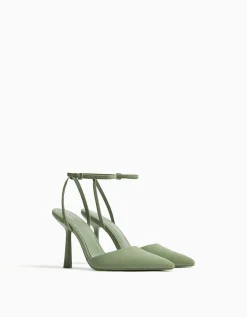 FEMME BERSHKA New*Escarpins ouverts à l’arrière boucle de cheville