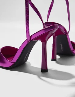 FEMME BERSHKA Party*Escarpins type mules métallisés