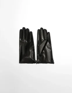 FEMME BERSHKA Similicuir*Gants similicuir fermeture Éclair