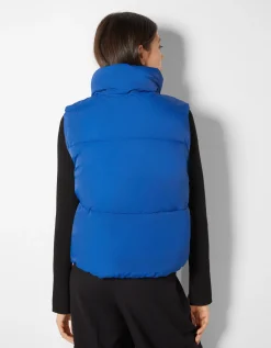 FEMME BERSHKA Vestes*Gilet cropped sans manches réversible