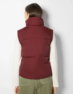 FEMME BERSHKA Vestes*Gilet cropped sans manches réversible