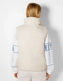 FEMME BERSHKA Gilets sans manches*Gilet cropped sans manches réversible