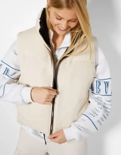 FEMME BERSHKA Gilets sans manches*Gilet cropped sans manches réversible