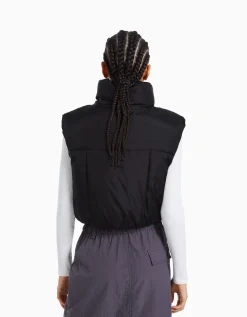 FEMME BERSHKA Gilets sans manches*Gilet cropped sans manches effet nylon
