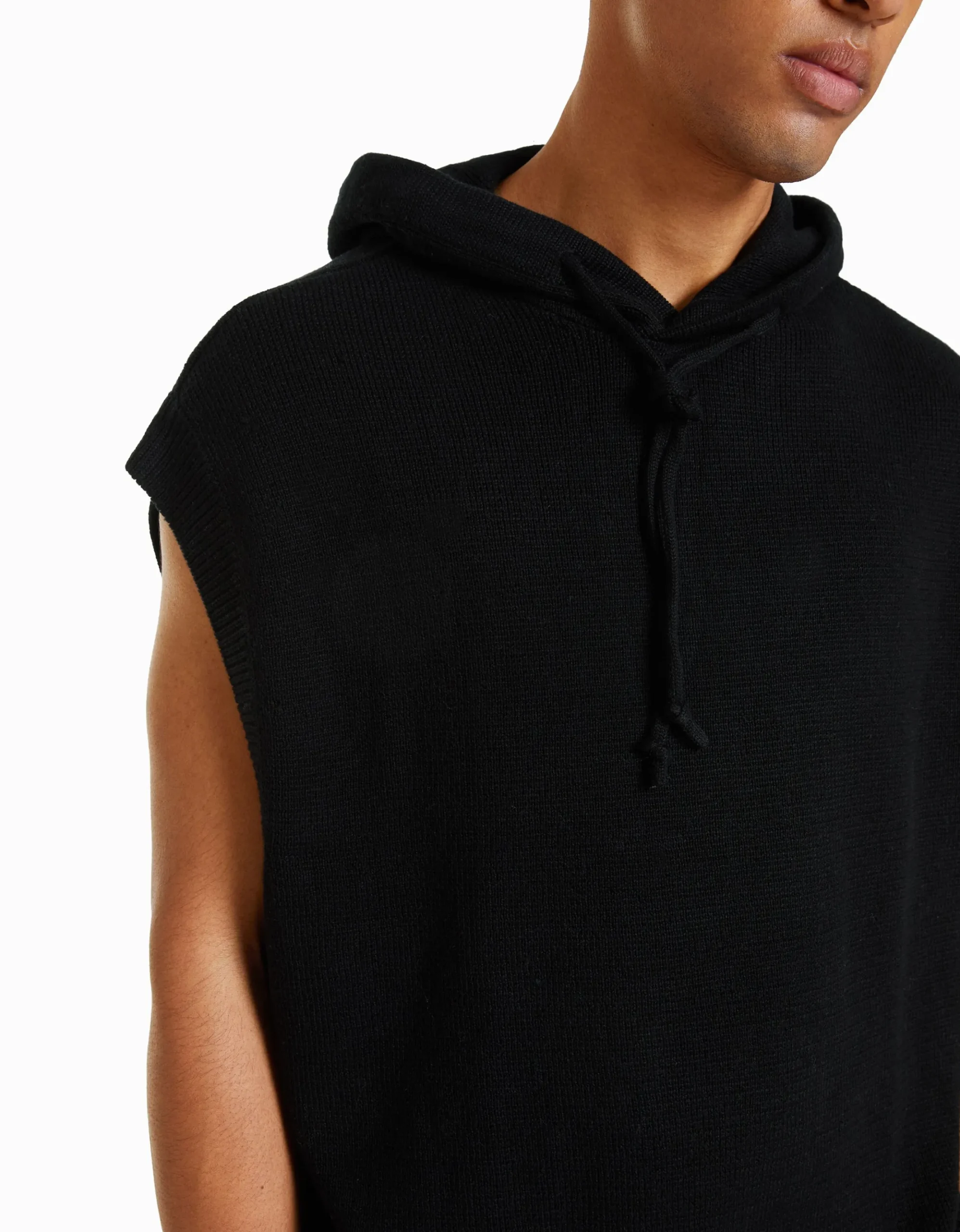 HOMME BERSHKA Pulls et gilets*Gilet sans manches capuche maille