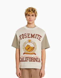 HOMME BERSHKA Vêtements*Gilet sans manches maille intarsia
