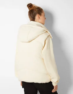 FEMME BERSHKA BSK Teen*Gilet sans manches rembourré capuche oversize