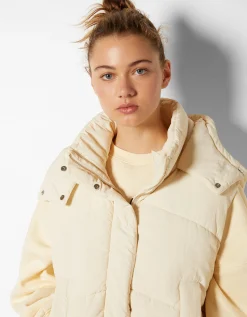 FEMME BERSHKA BSK Teen*Gilet sans manches rembourré capuche oversize